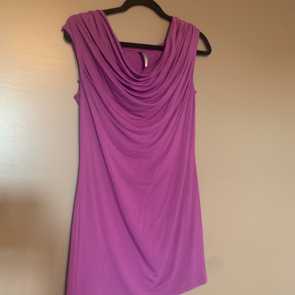 Purple maternity top